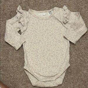 Jamie Kay Pink Floral Ruffle Sleeve Bodysuit